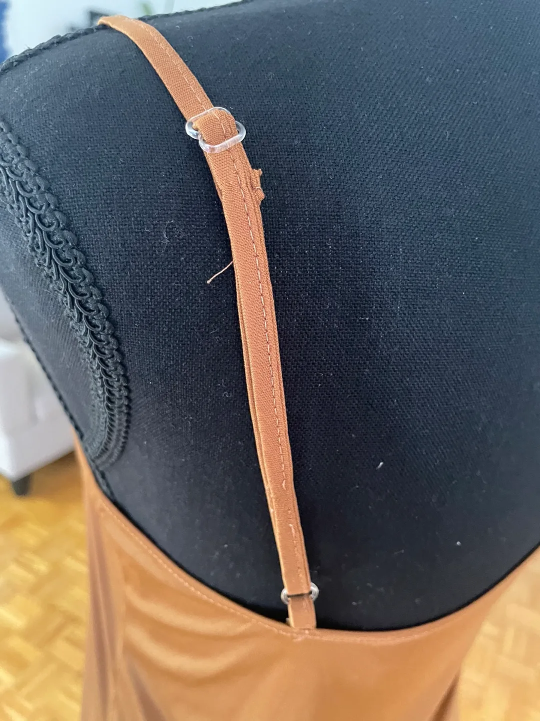 Brown Lace-up Cami Dress image indicator(6)