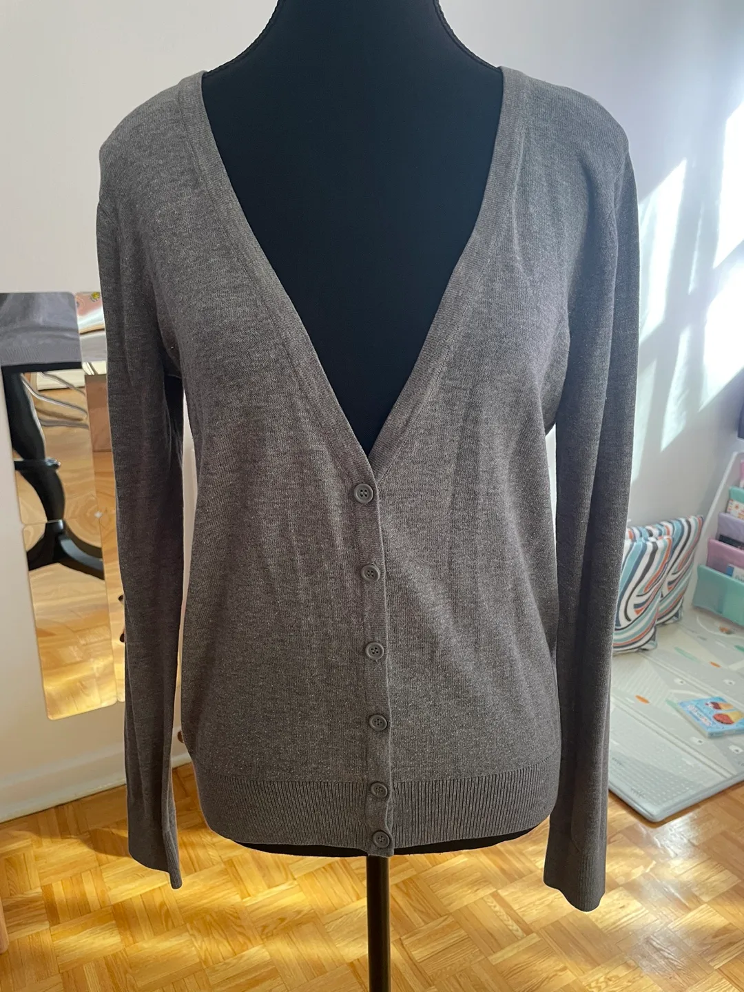 Grey Long Sleeve Cardigan thumbnail