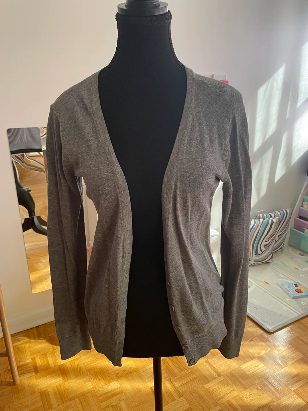 Grey Long Sleeve Cardigan image indicator(2)