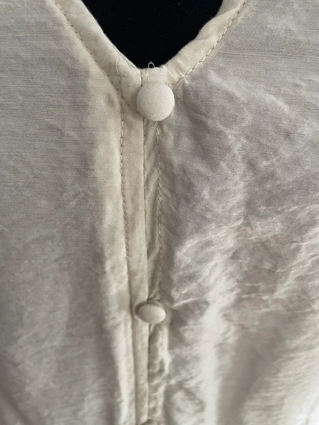 Cream Button Up Blouse image indicator(2)