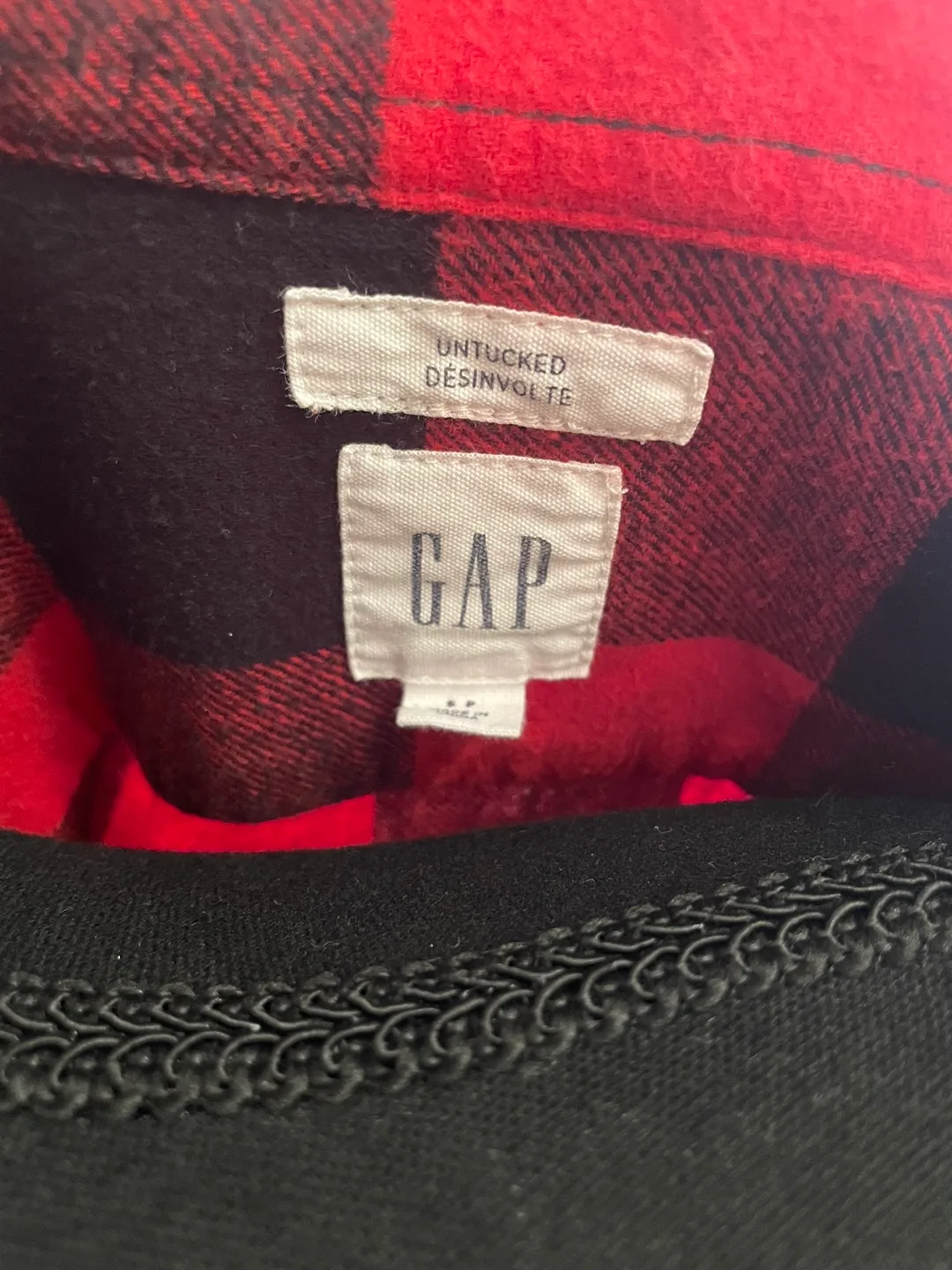 Red & Black Plaid Flannel Shirt image indicator(3)