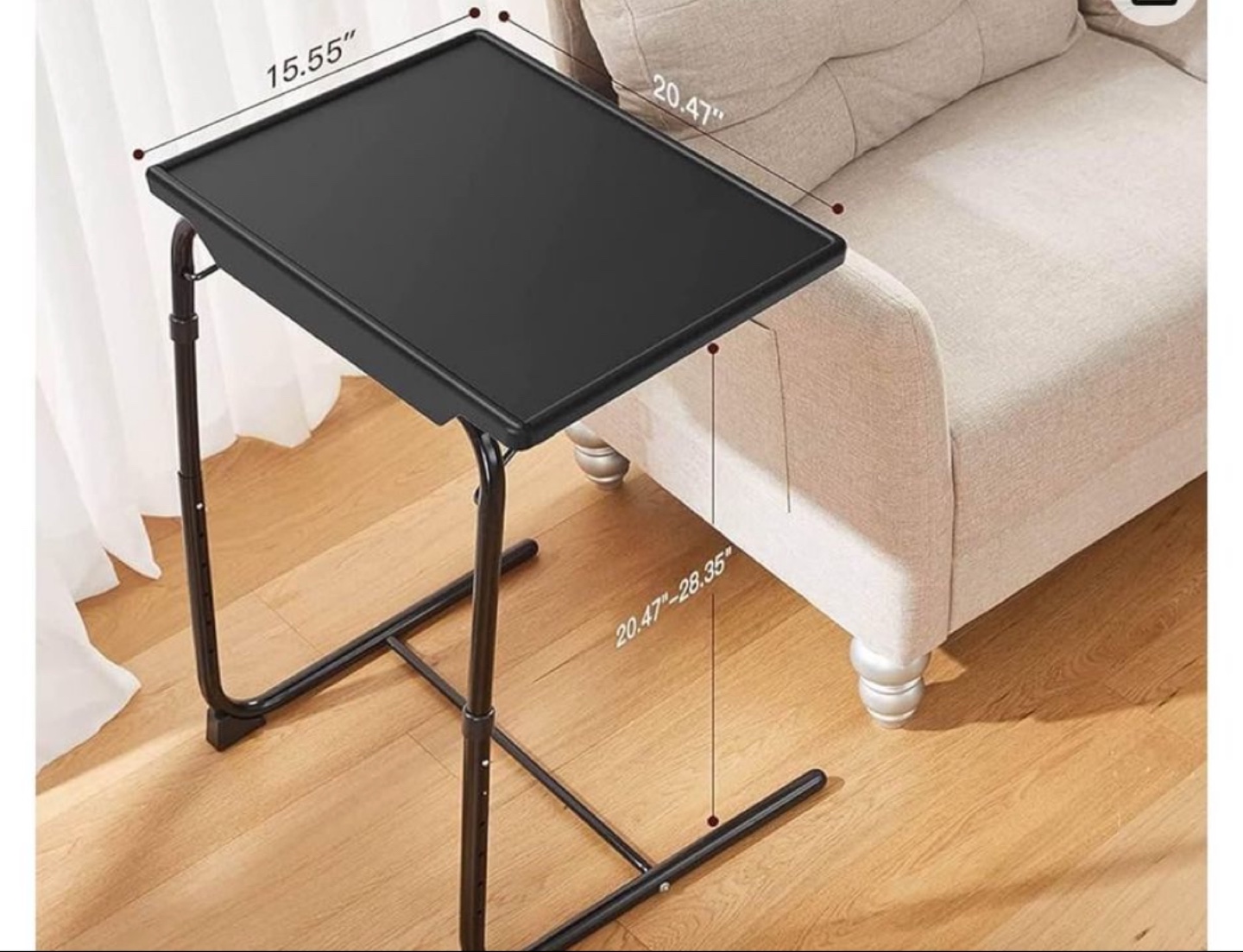 Black Foldable Laptop Table - photo 2