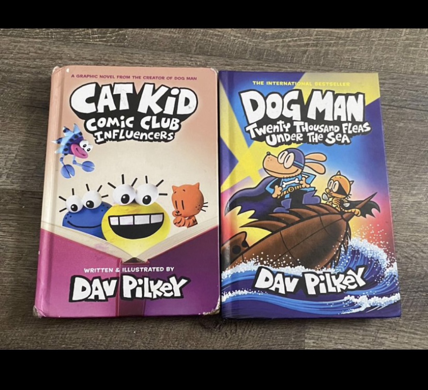Cat Kid and Dog Man books