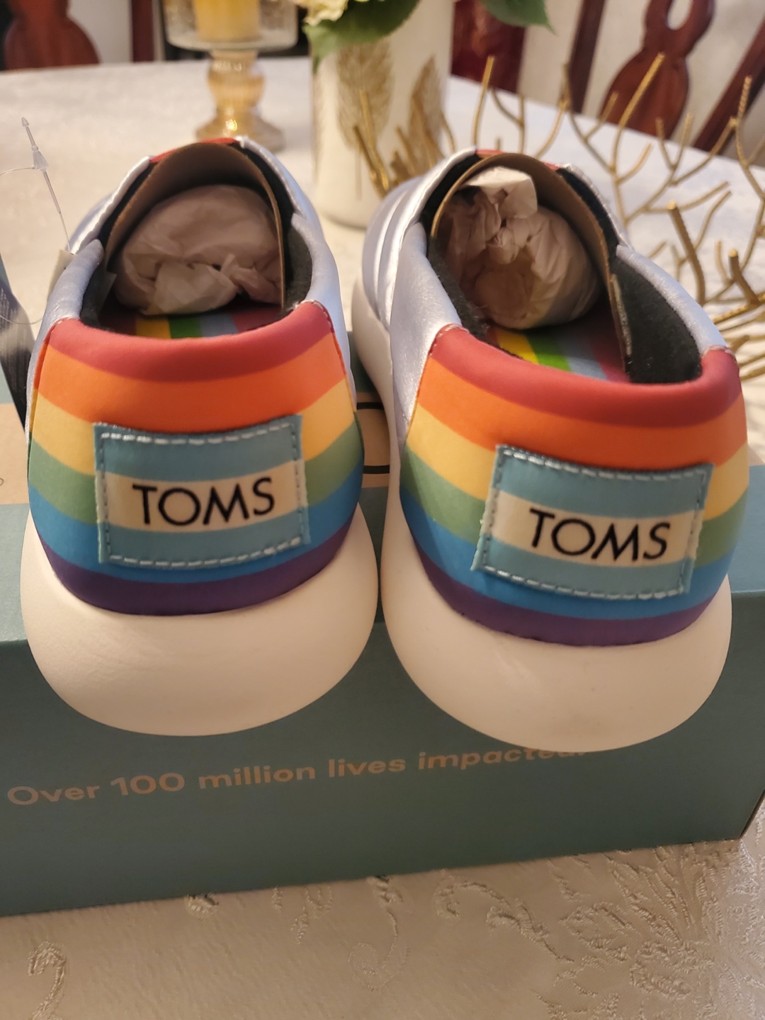 TOMS Rainbow Slip-On Shoes - photo 3
