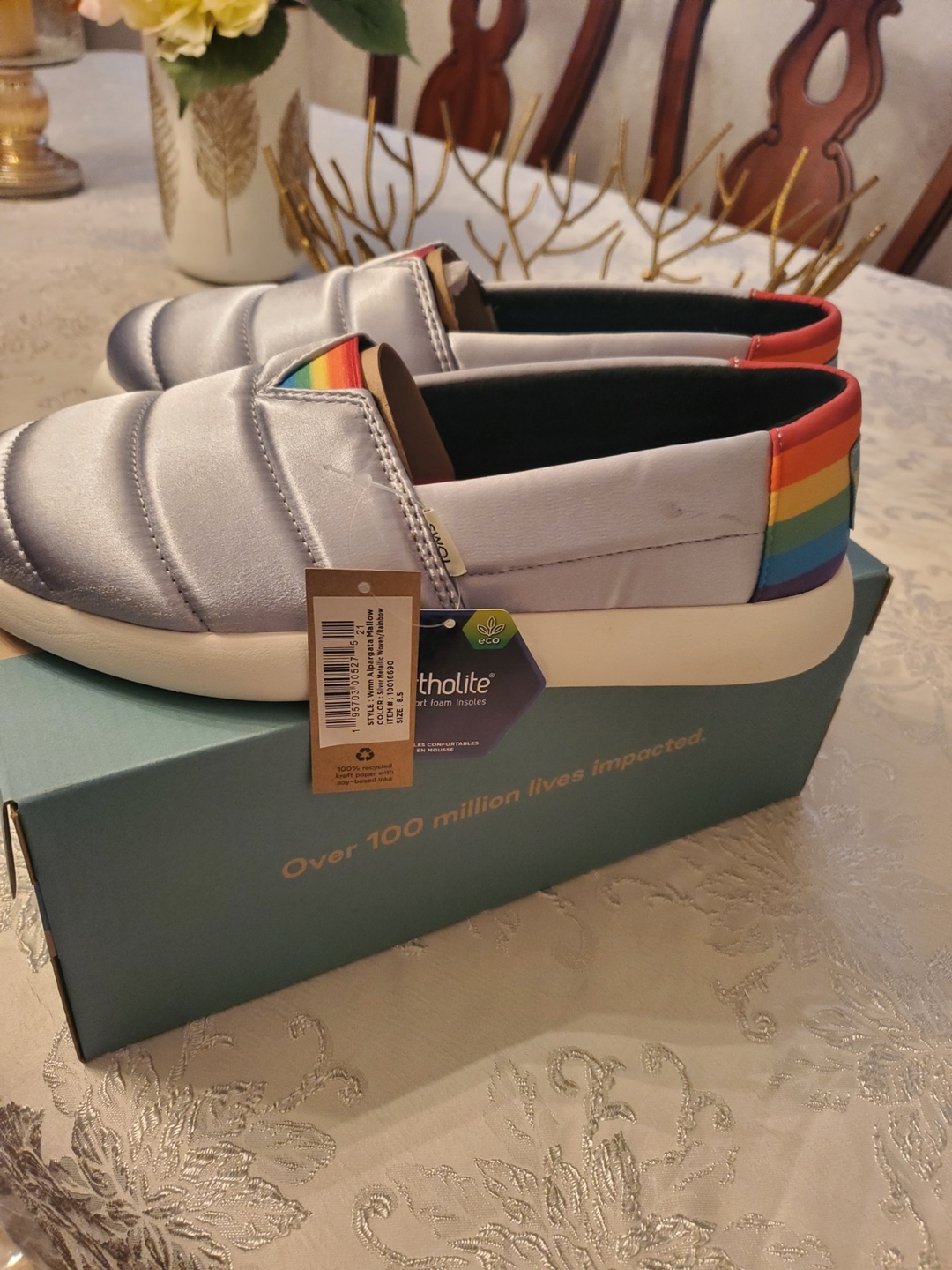 TOMS Rainbow Slip-On Shoes