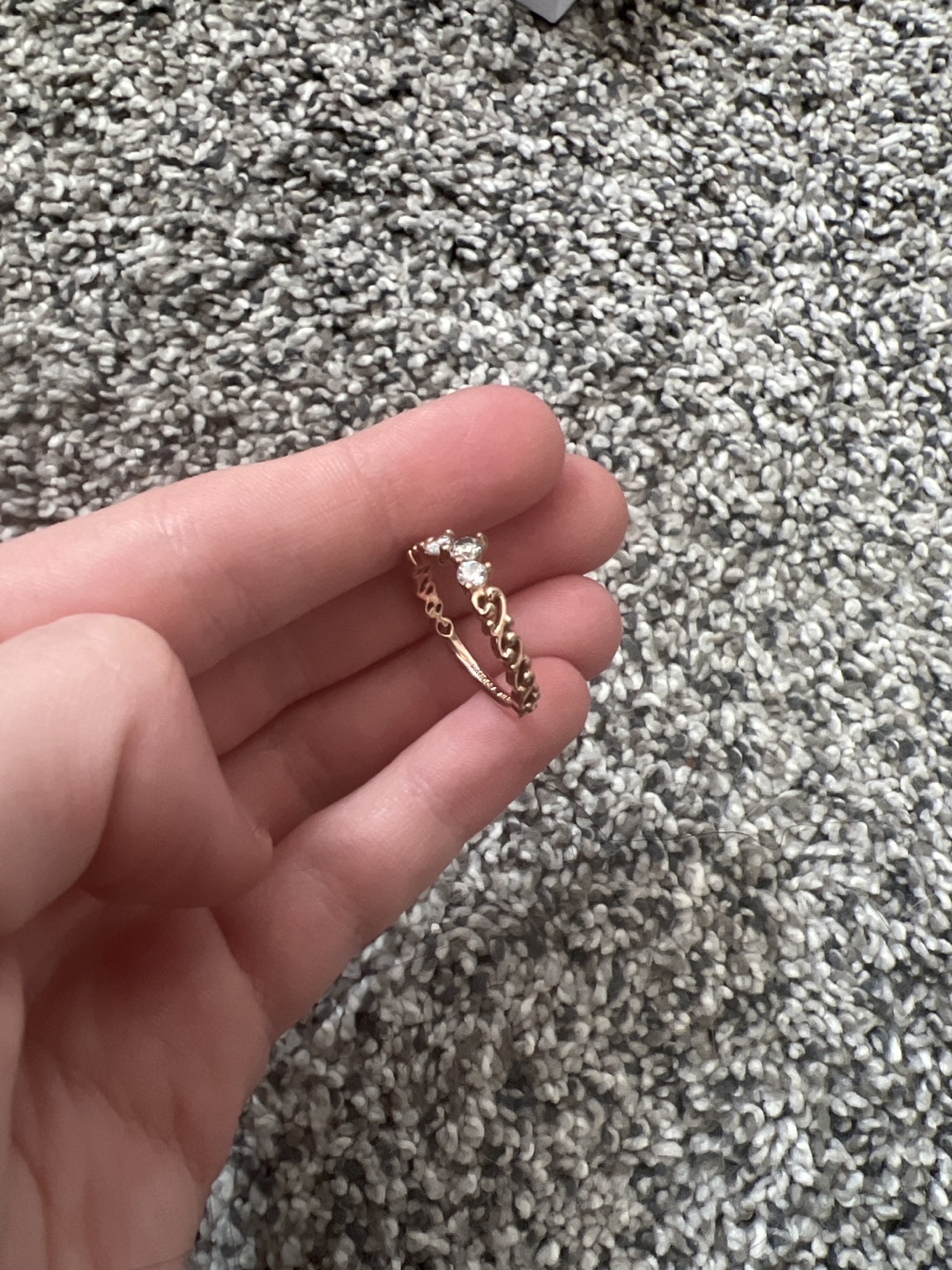 Pandora Rose Gold Ring with Stones - photo 4