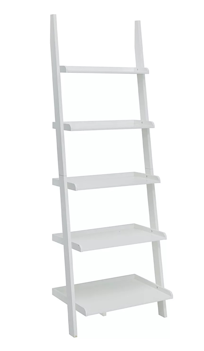 New in Box White Ladder Bookshelf - photo 2