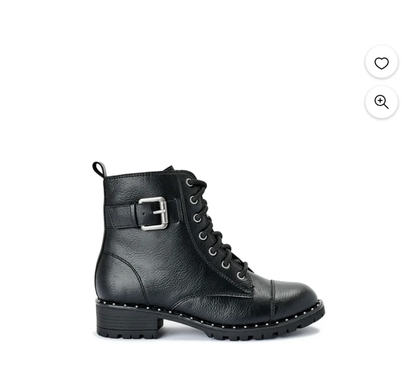 Black Buckle Combat Boots girls image indicator(6)