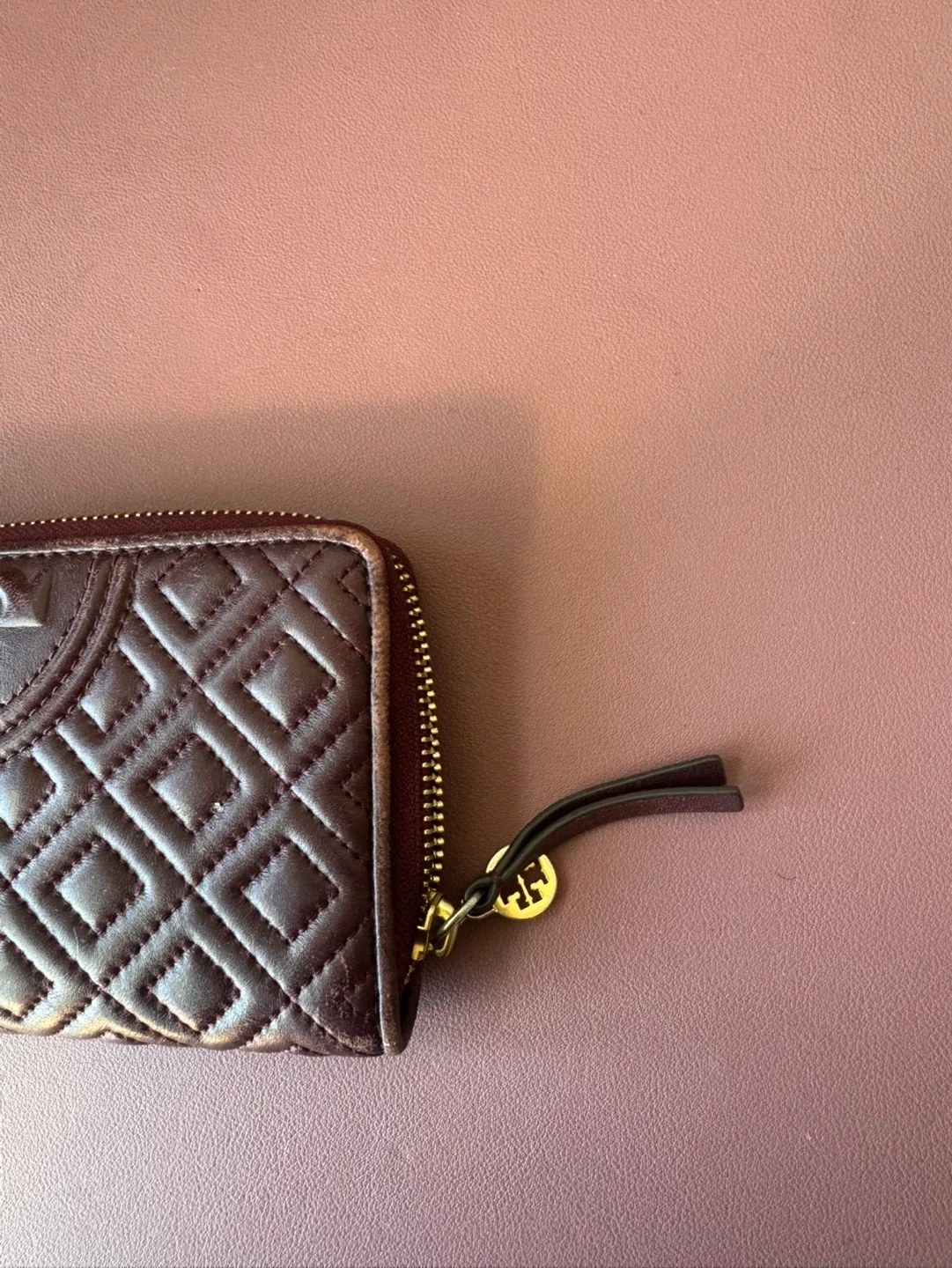 Tory Burch Quilted Wallet burgundy image indicator(2)