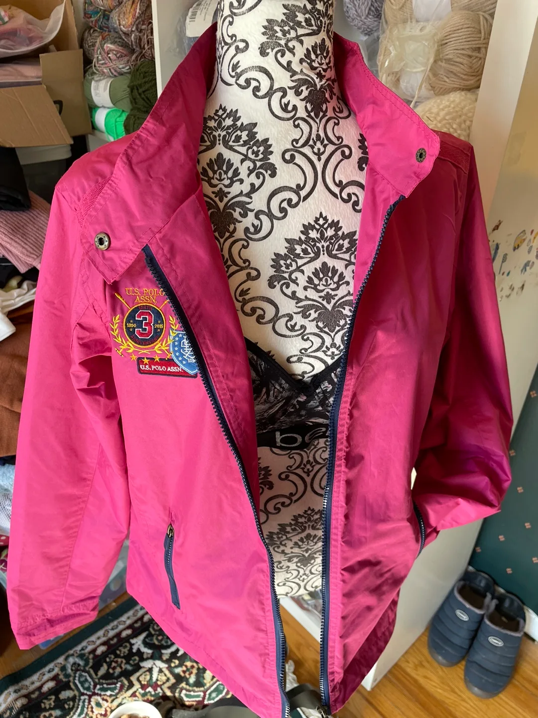 🇨🇦🍁US Polo Assn. Vibrant Pink Windbreaker image indicator(2)