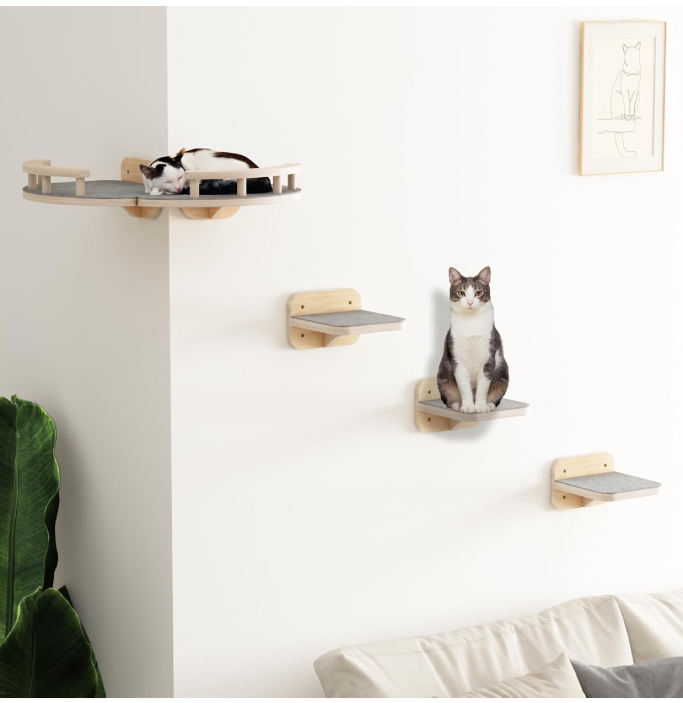 Cat Wall Shelf, Pet Furniture for Kitty - photo 5