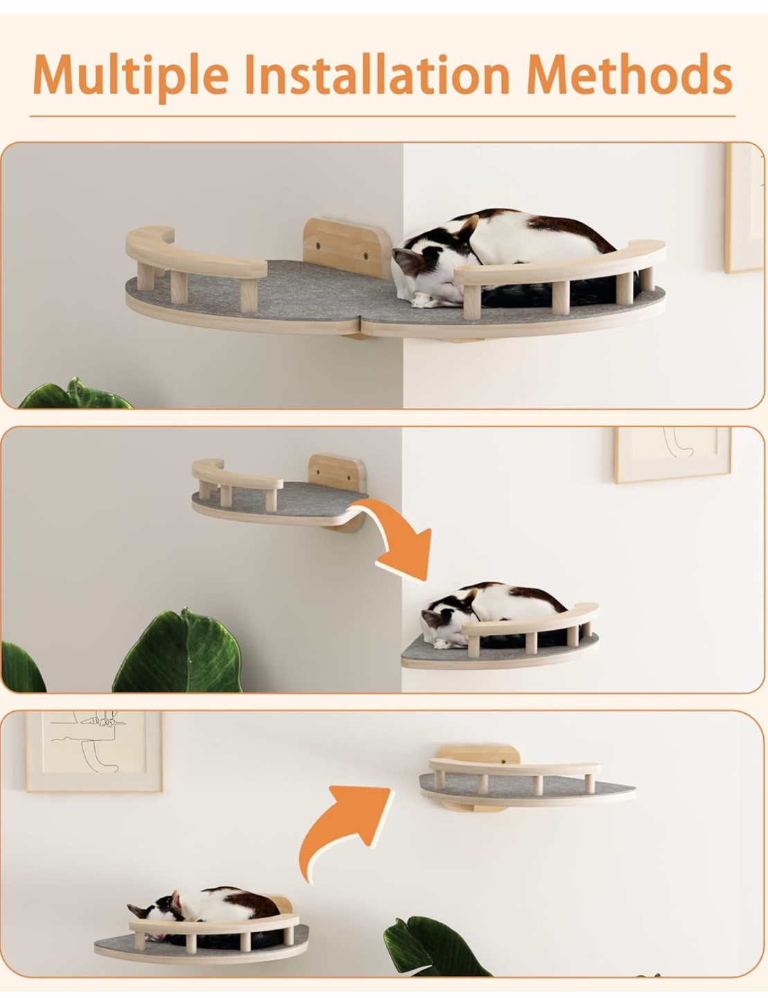 Cat Wall Shelf, Pet Furniture for Kitty