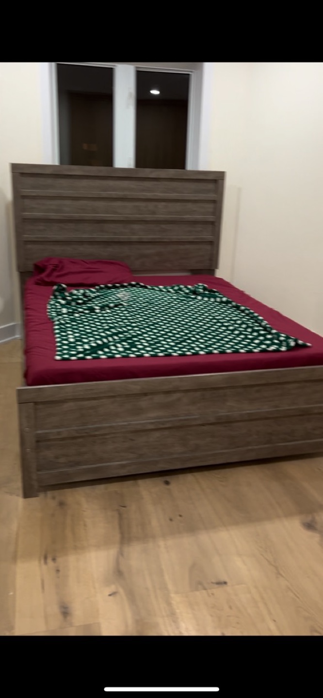 Queen size Bed Frame with box - photo 2