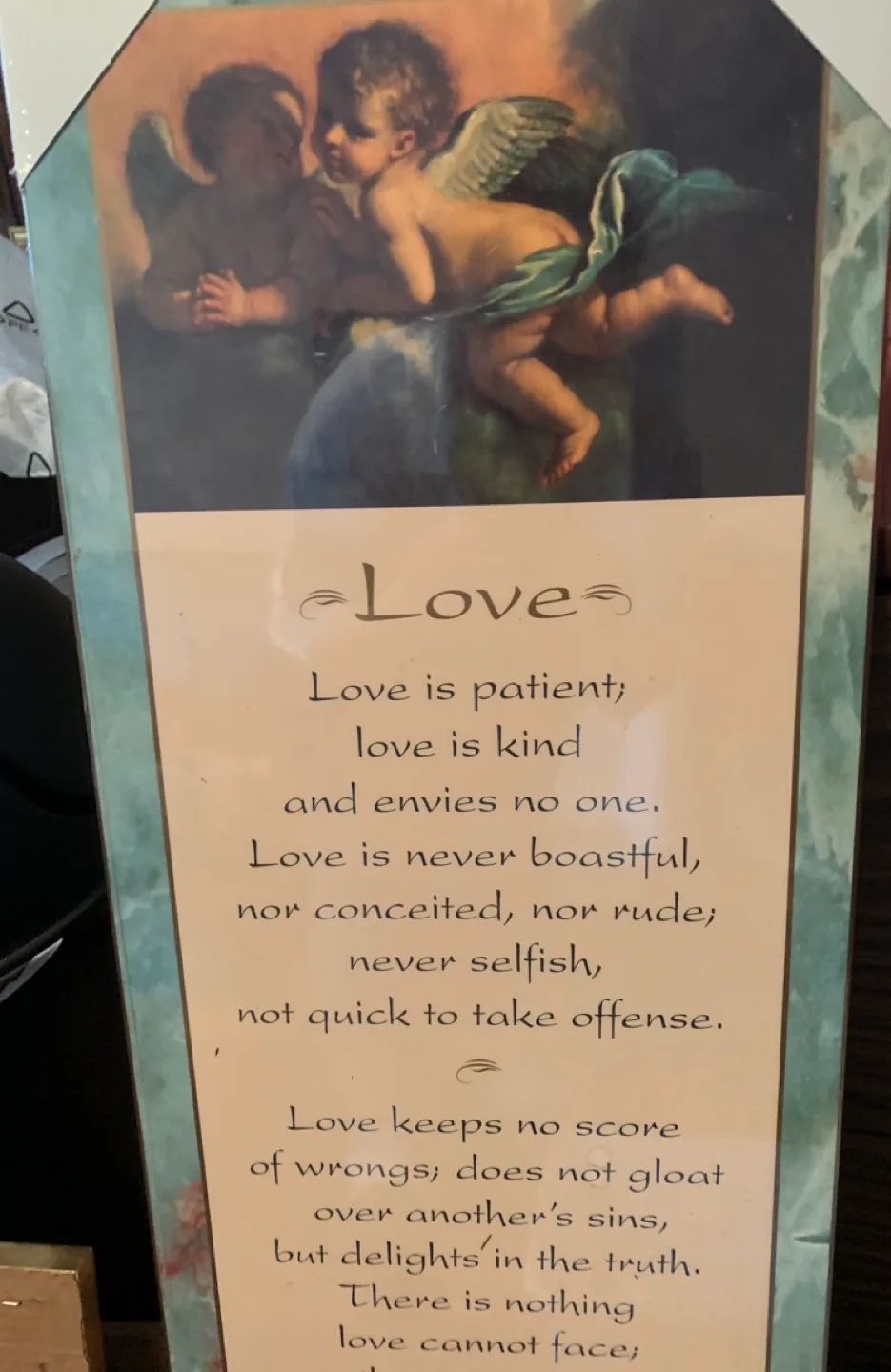 Framed Wall Art: Love Verse - NEW sealed packaging image indicator(2)