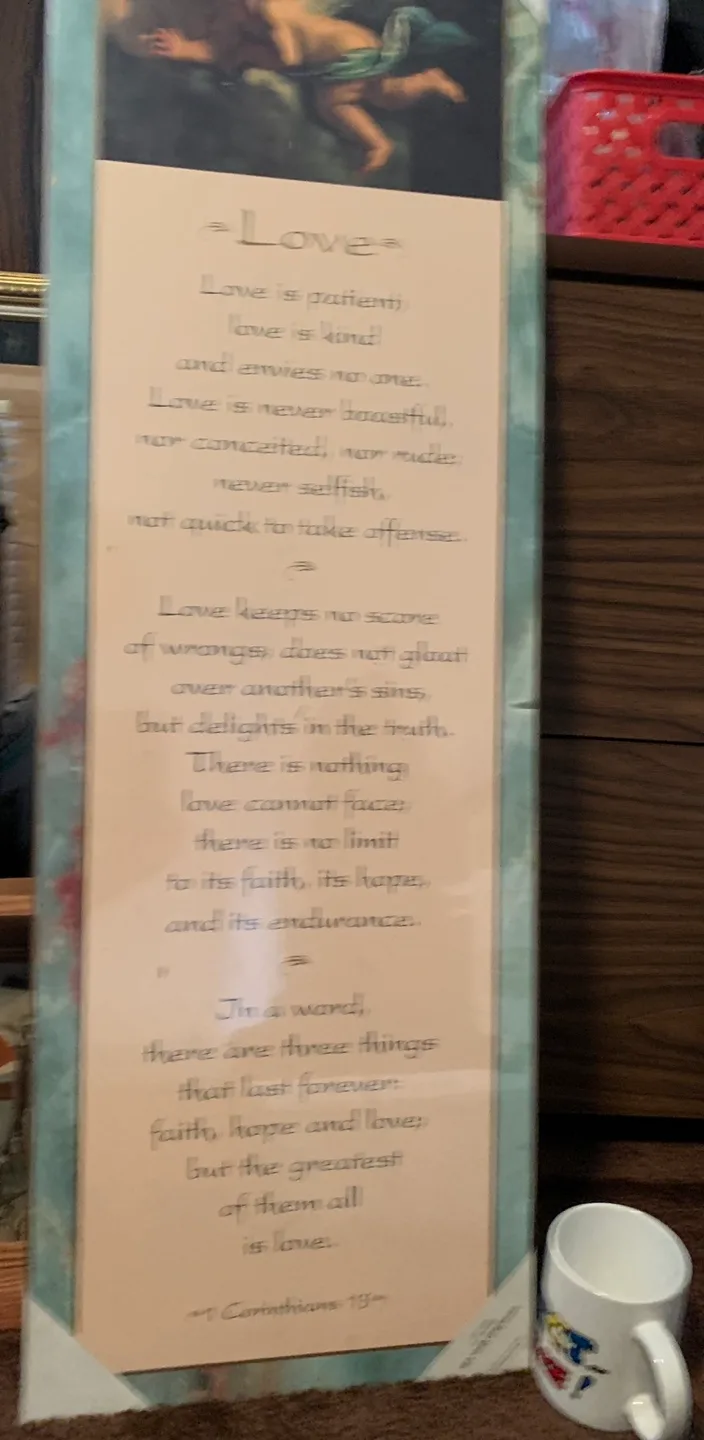 Framed Wall Art: Love Verse - NEW sealed packaging image indicator(5)