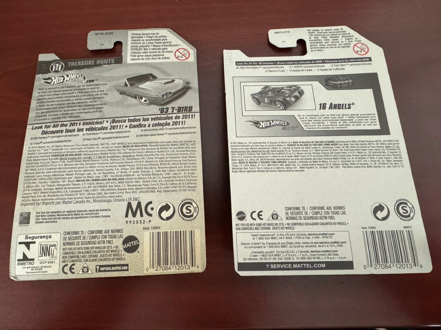 HOT WHEELS TREASURE HUNT ‘63 T BIRD AND 16 ANGELS DIECAST MINT image indicator(6)