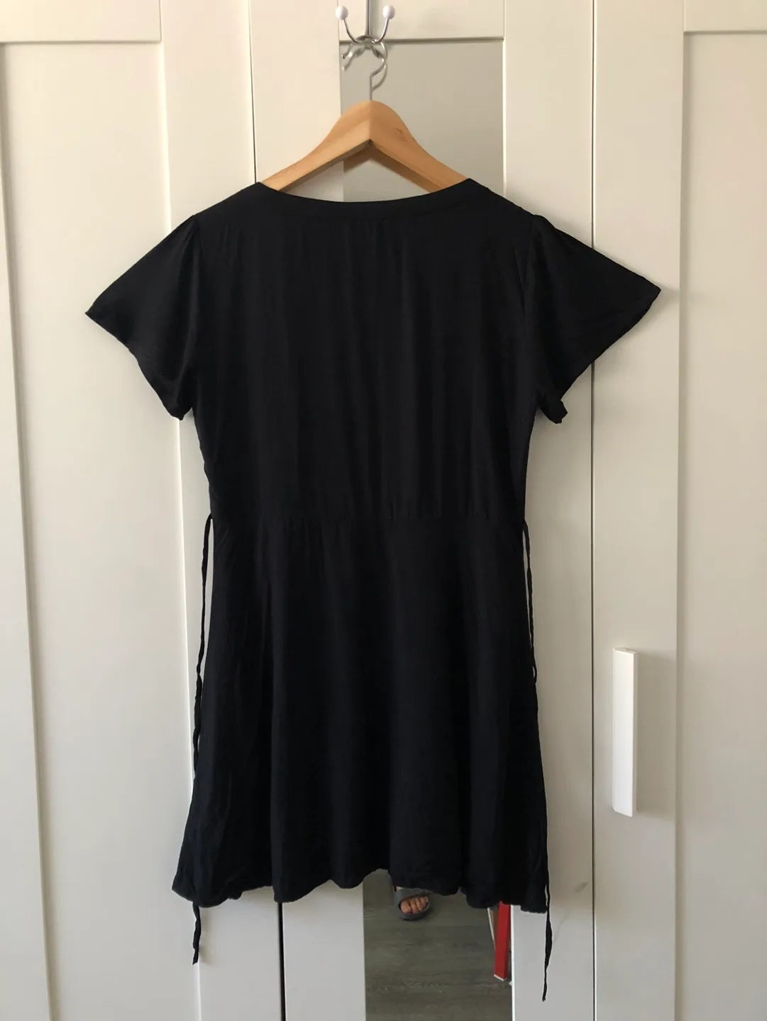 A&F Black Floral Embroidered Dress image indicator(5)