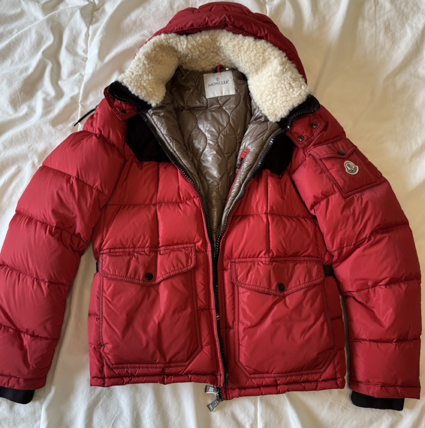 Moncler Red Down Jacket