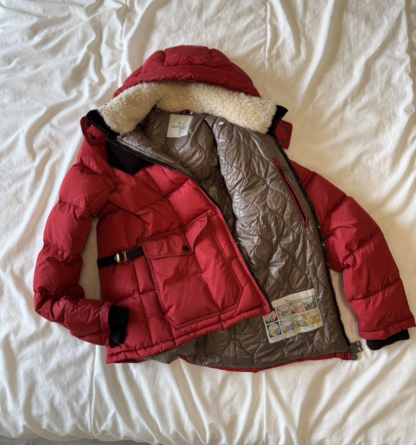 Moncler Red Down Jacket - photo 2