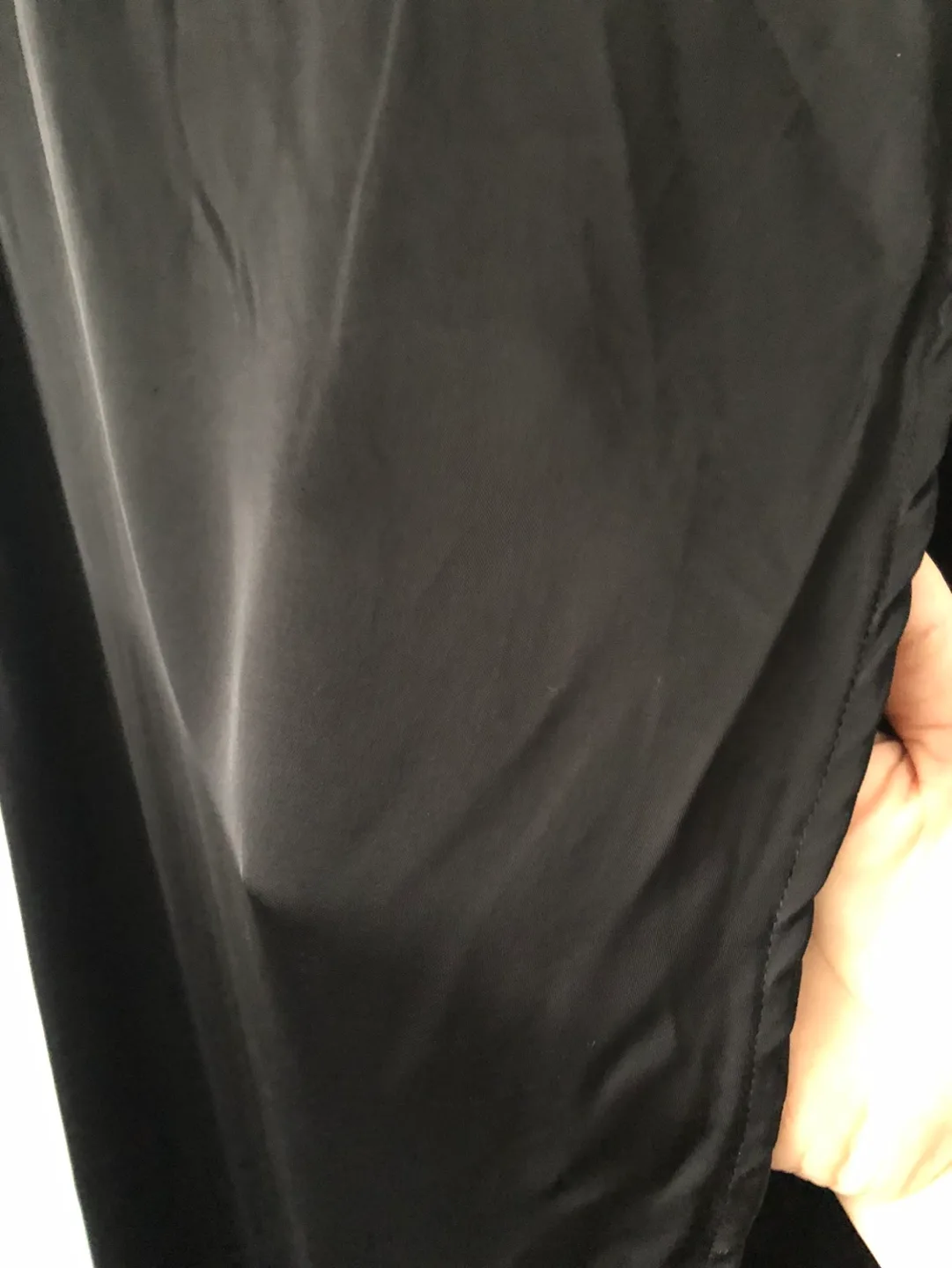 Black Satin Wrap Skirt image indicator(4)
