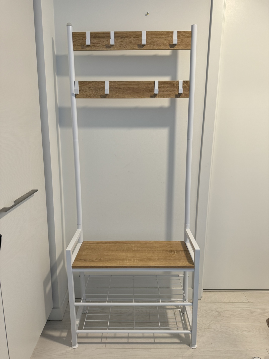Coat Rack with Shoe Storage