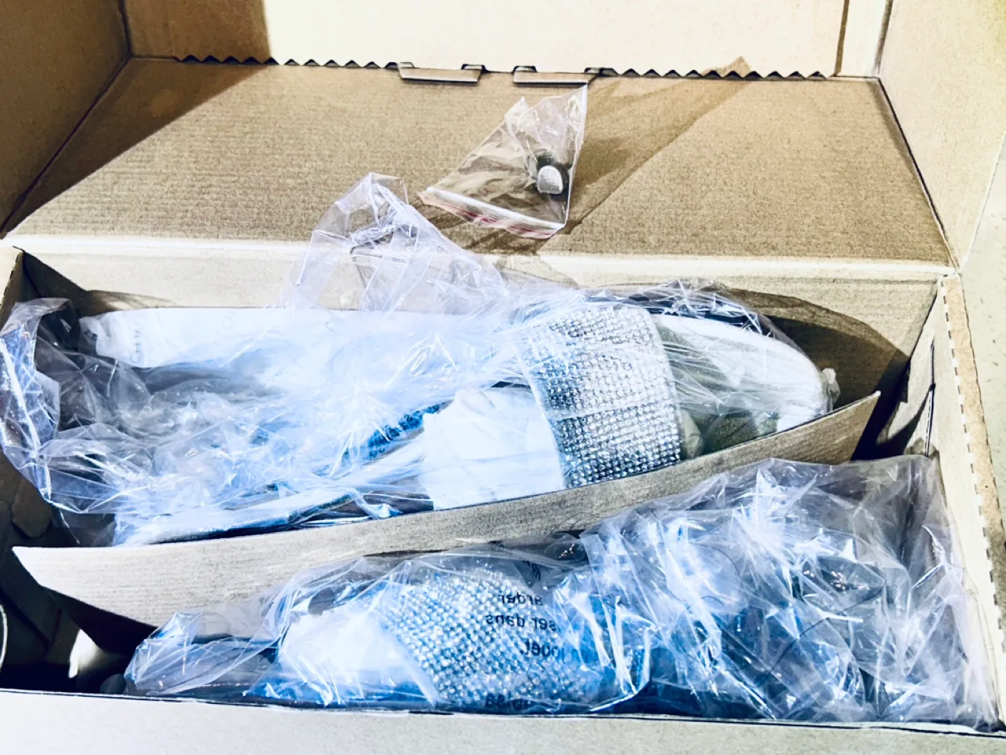 🍓NEW! REG $129 Le Chateau Glam Diamond Slip on Heels image indicator(3)