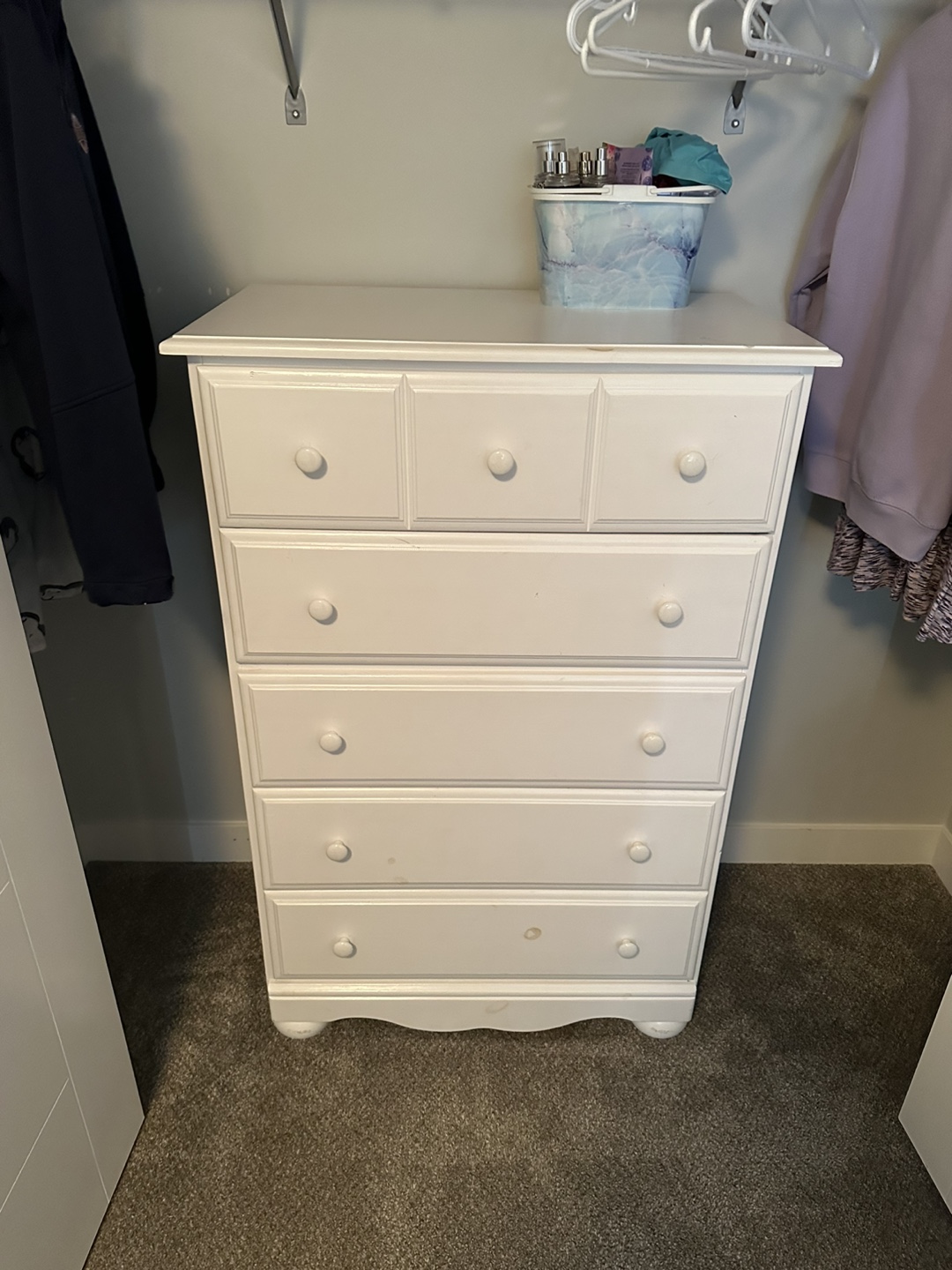 White Kids Dresser Set