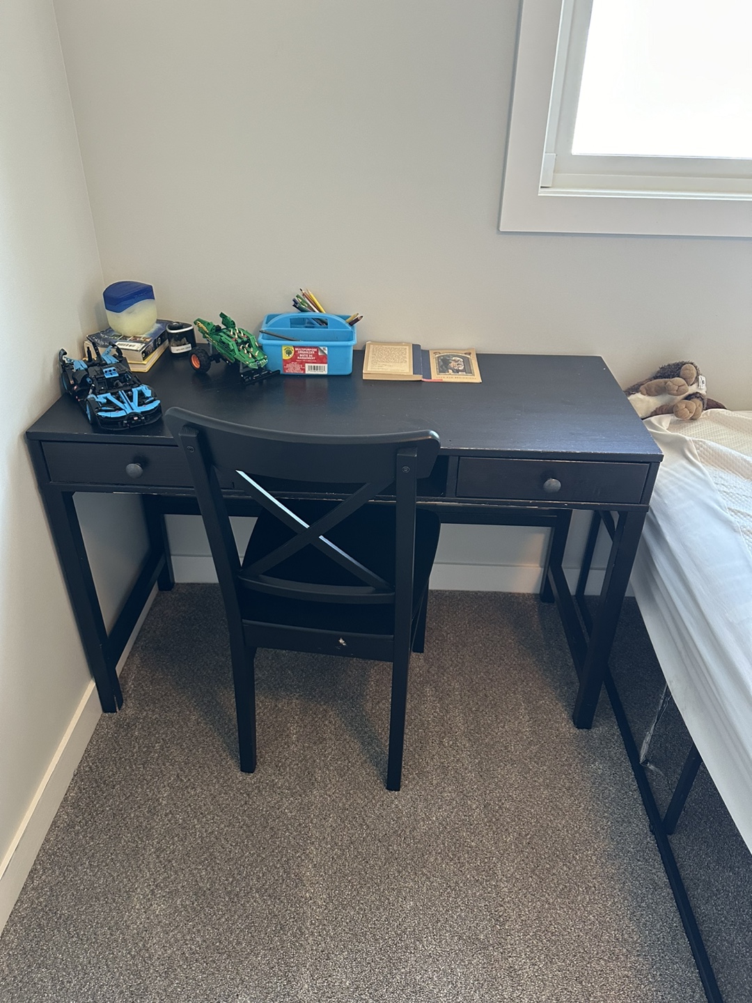 Black Desk and Chair