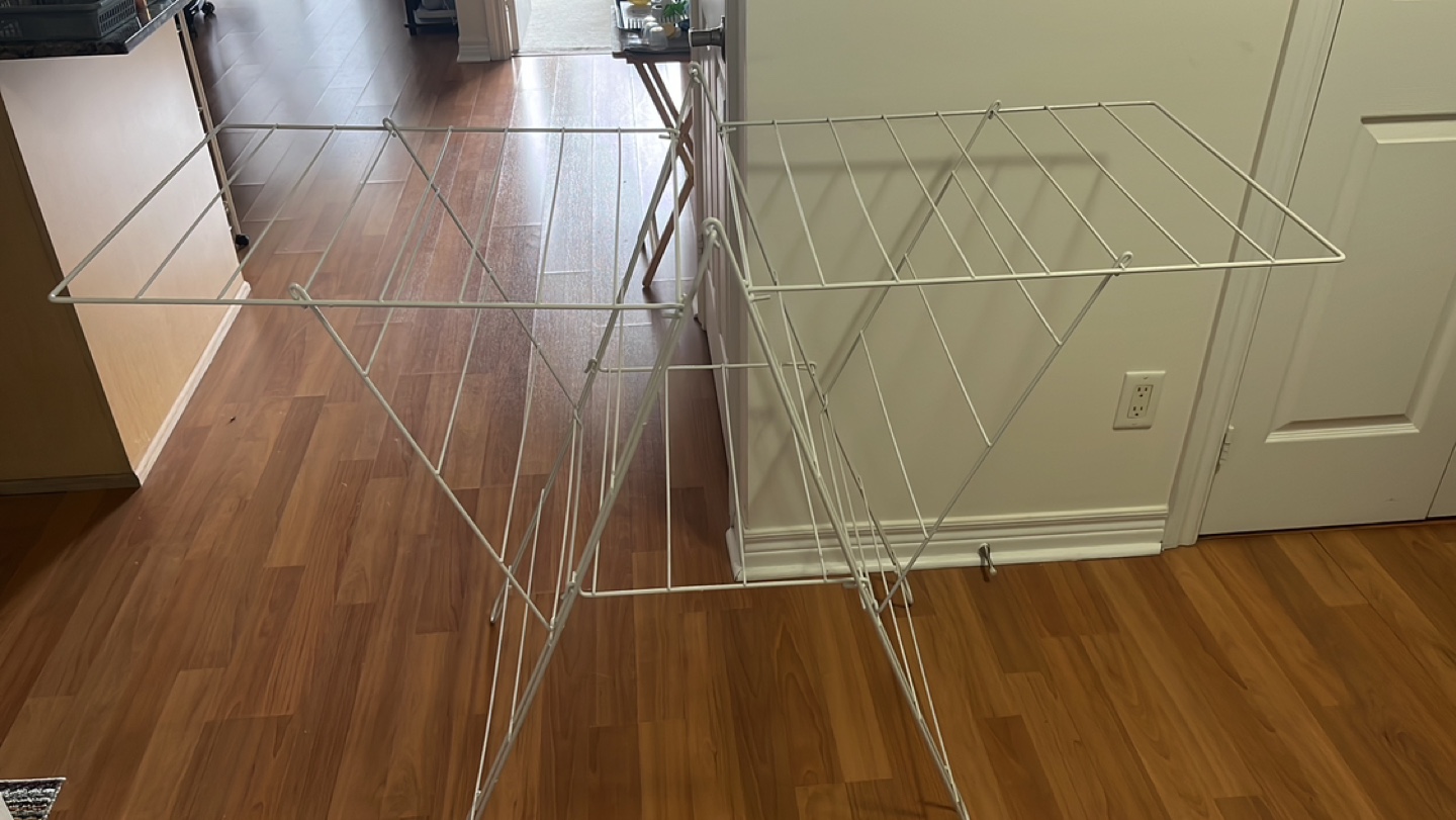 White Foldable Drying Rack