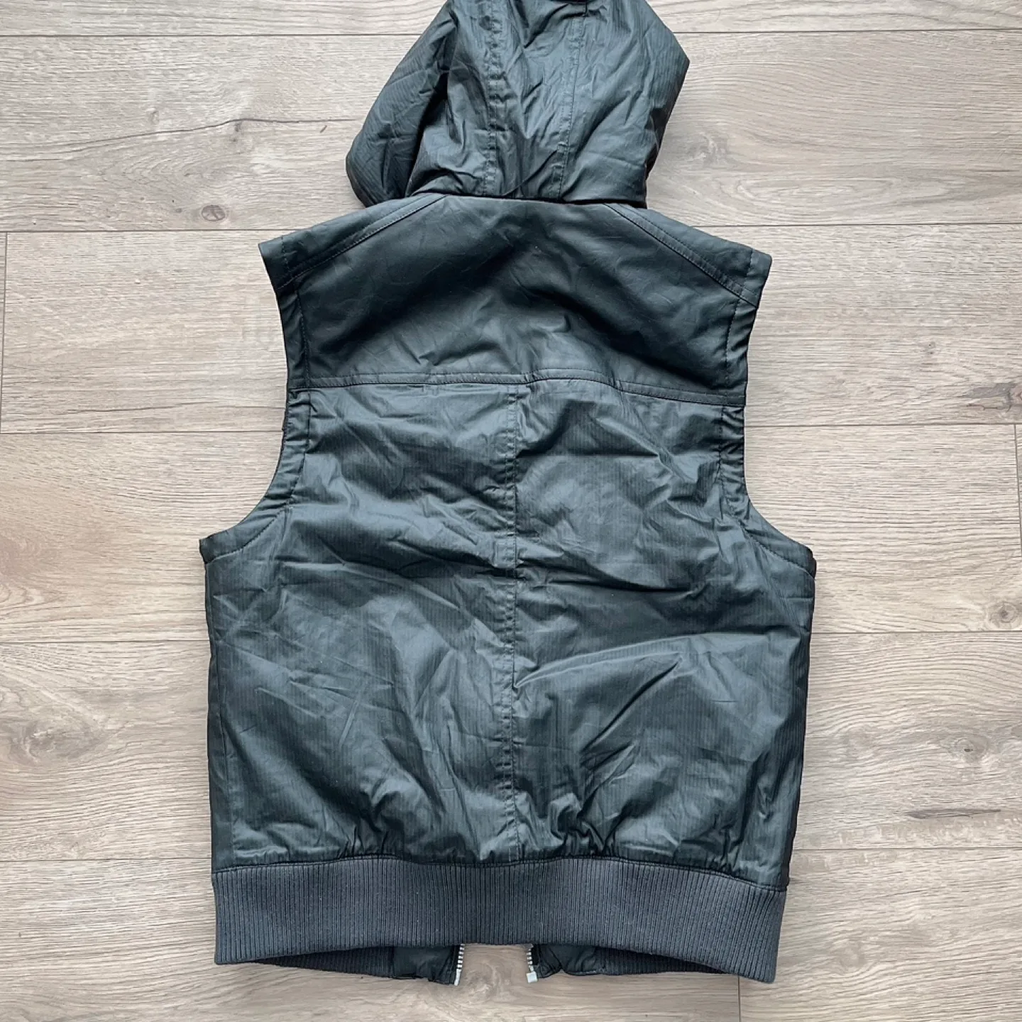 INC International Concepts Black Hooded Vest Size Small image indicator(3)