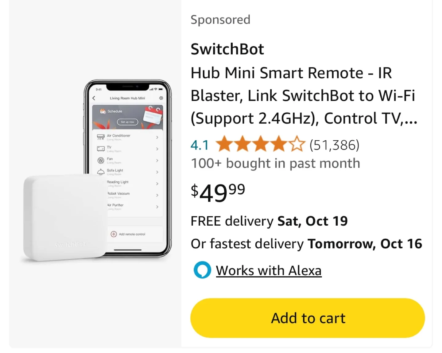 SwitchBot Hub Mini all in one smart device controller image indicator(5)