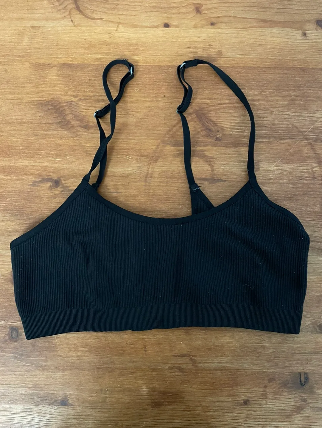 Aerie Black Seamless Bralet Size M thumbnail