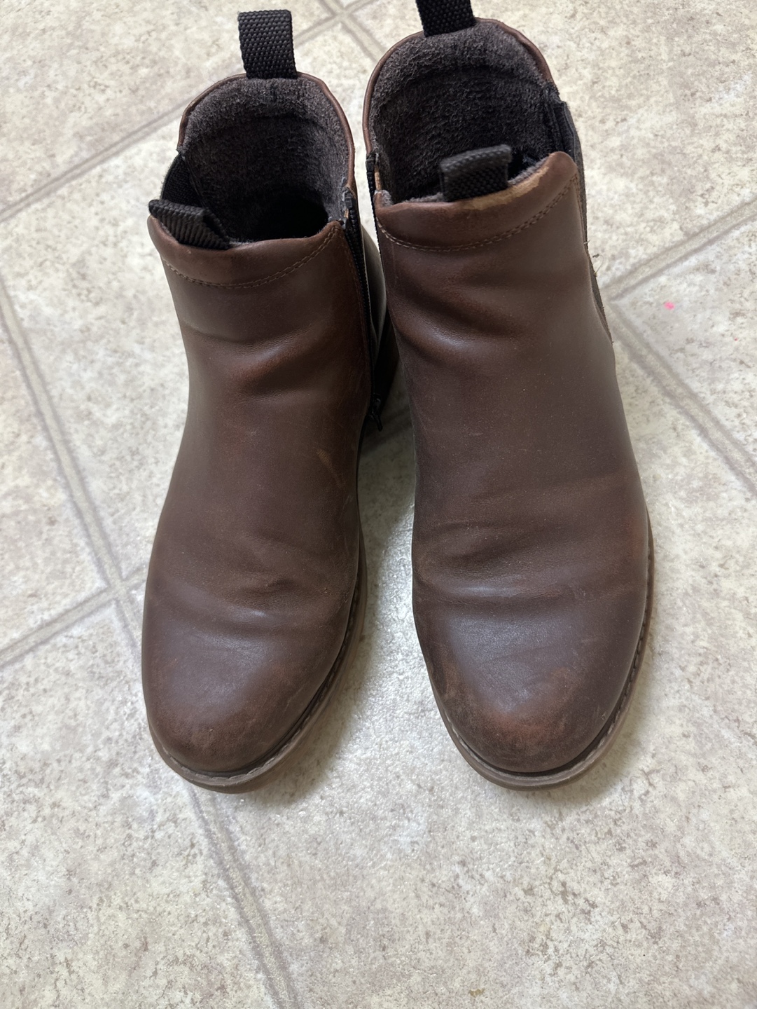 Brown Chelsea Winter Boots
