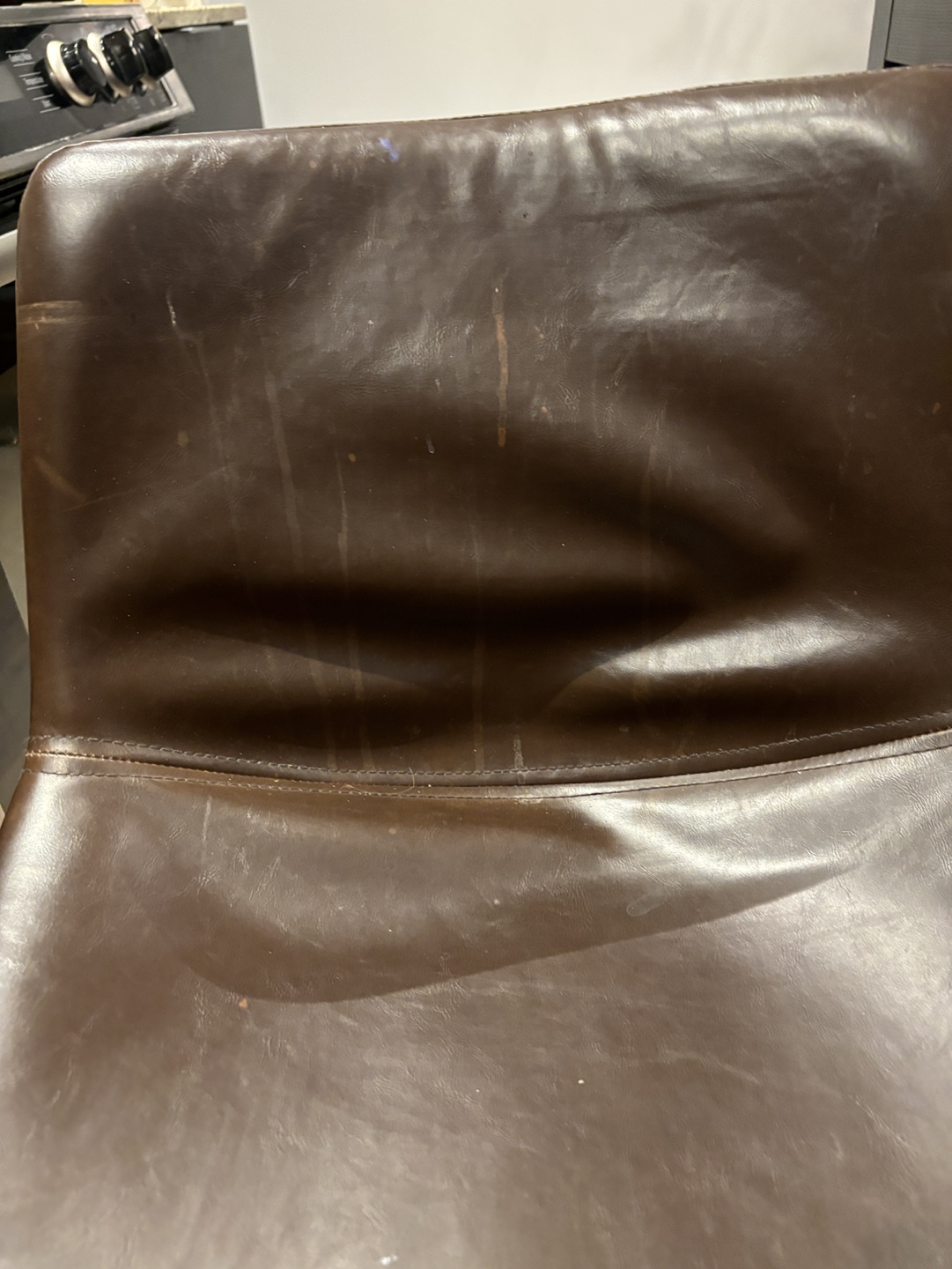 Brown Faux Leather Bar Stool (4 available) - photo 2