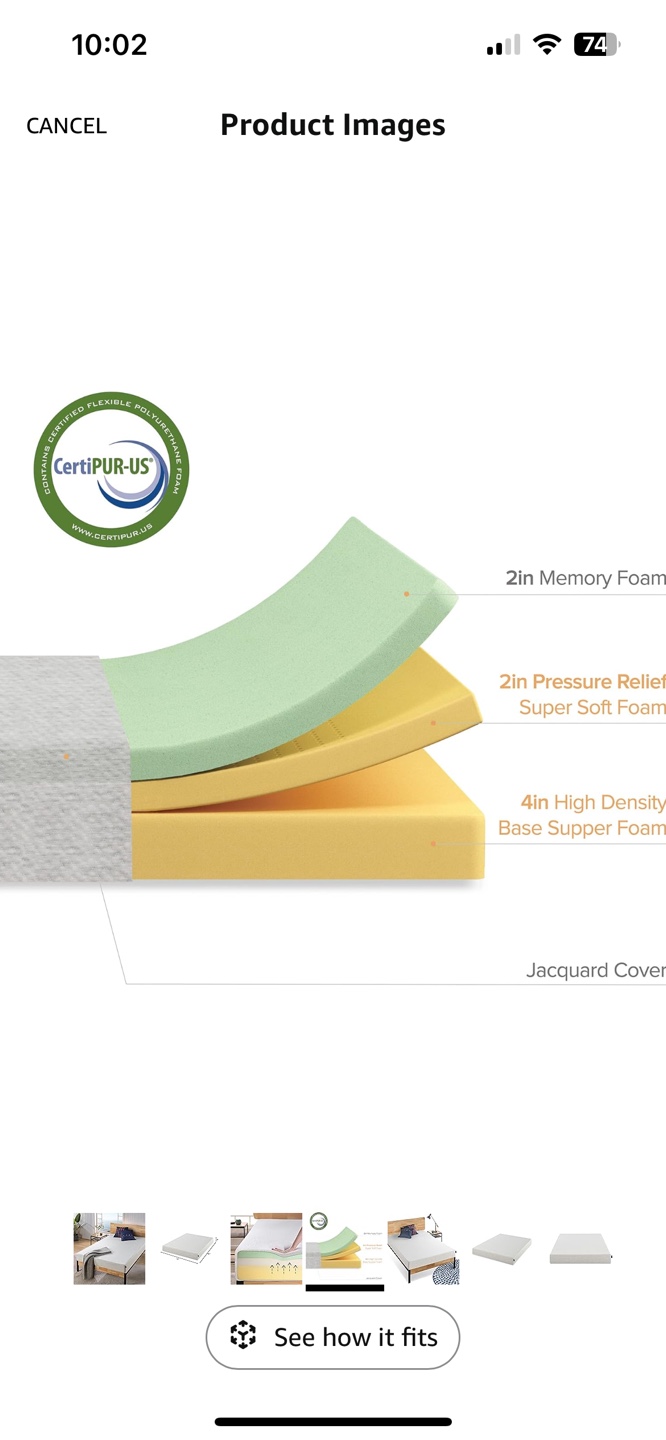 Zinus Ultima 8-inch Memory Foam Mattress-King size - photo 4
