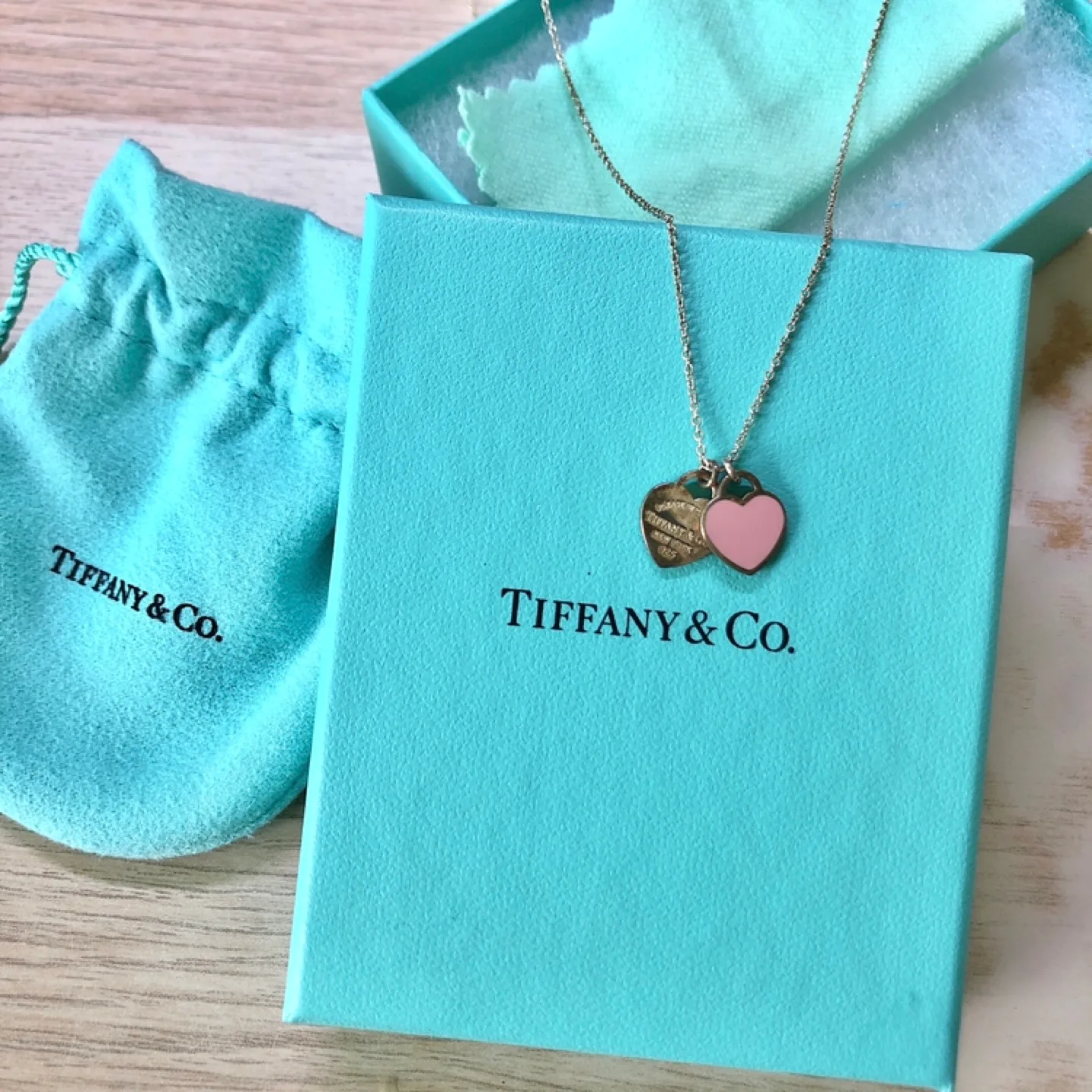 Tiffany & Co. Double Heart Necklace thumbnail