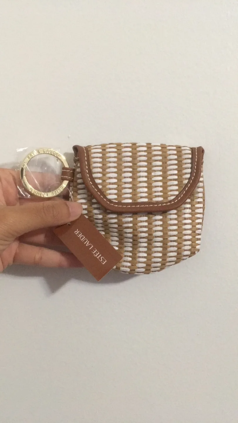 Estée Lauder Key Chain Coin Purse Makeup Pouch thumbnail