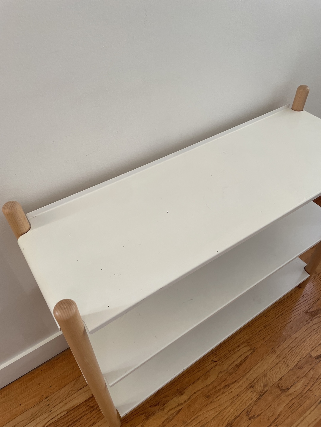 White 3-Shelf Shoe Rack / Bookcase - photo 2