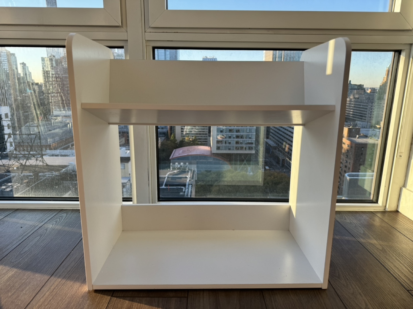 White 2 Shelf Bookcase