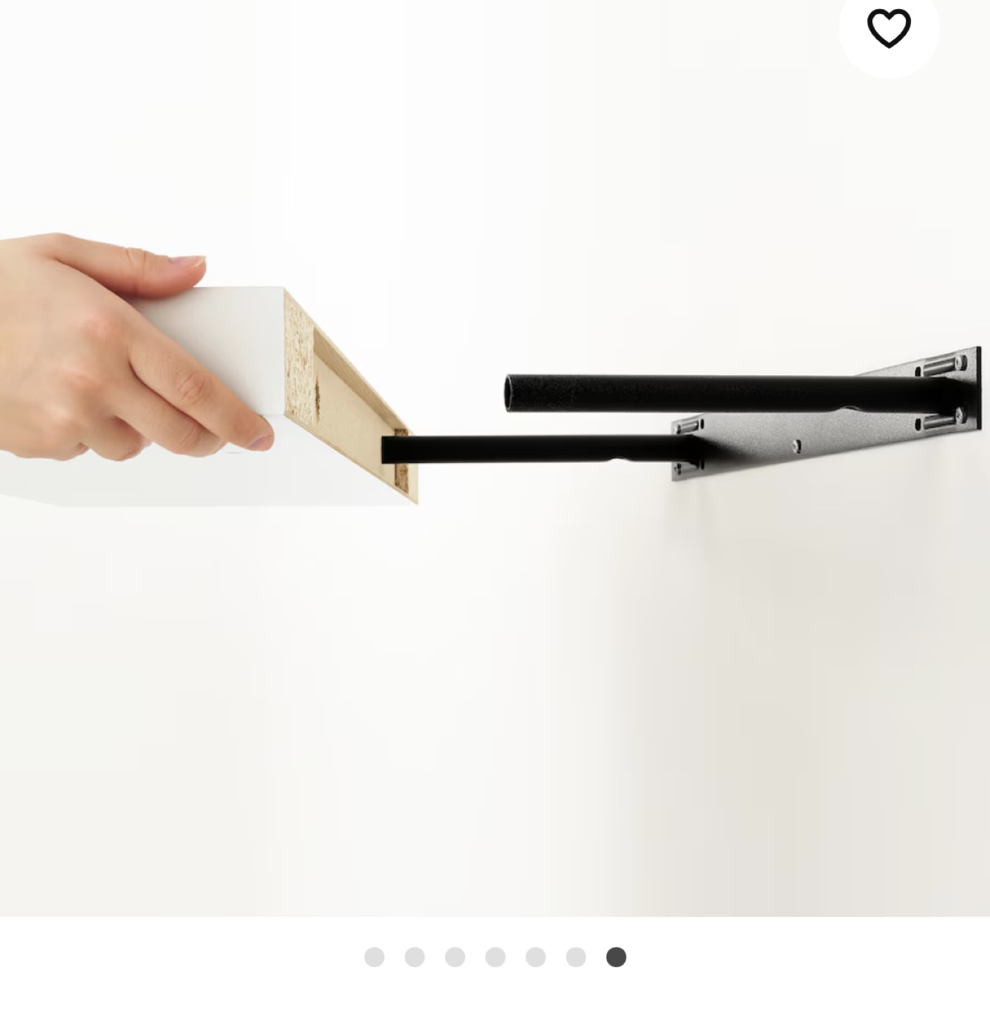 IKEA LACK White Wall Shelf 110x26 cm - photo 3