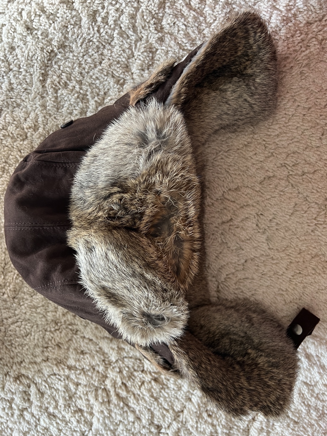 Brown Faux Fur Trapper Hat