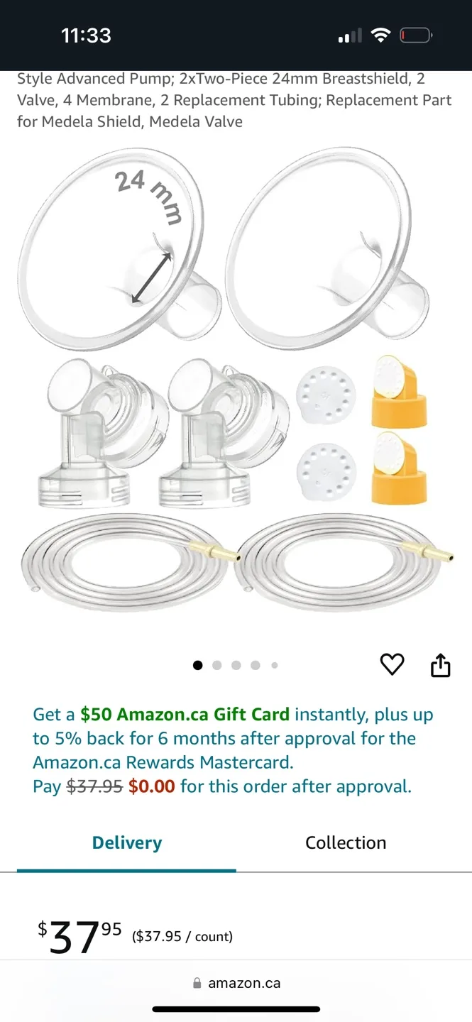 Medela compatible Breast Shields and Pump Parts thumbnail