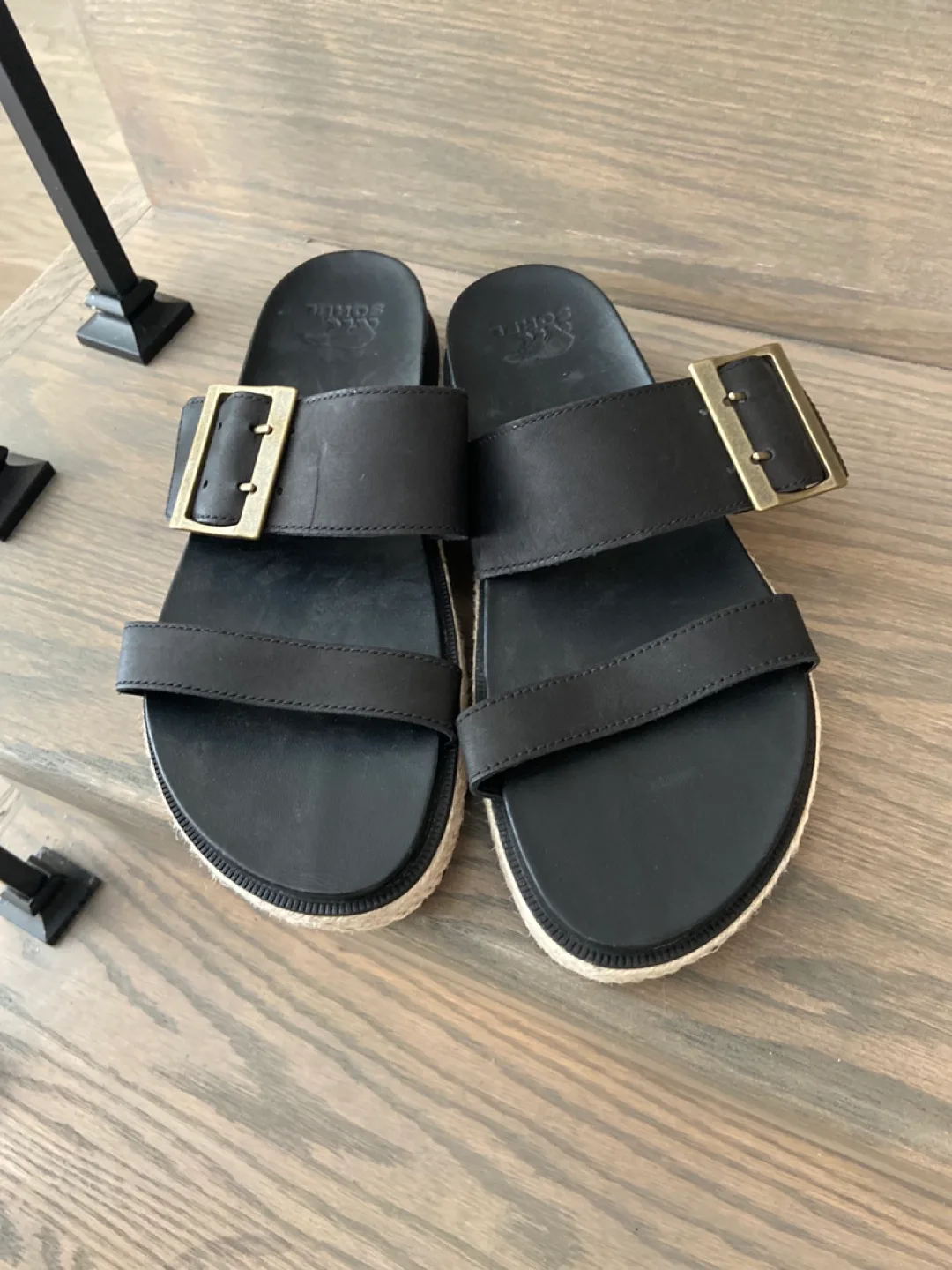 Sorel Black Buckle Sandals Never Worn Brand new thumbnail