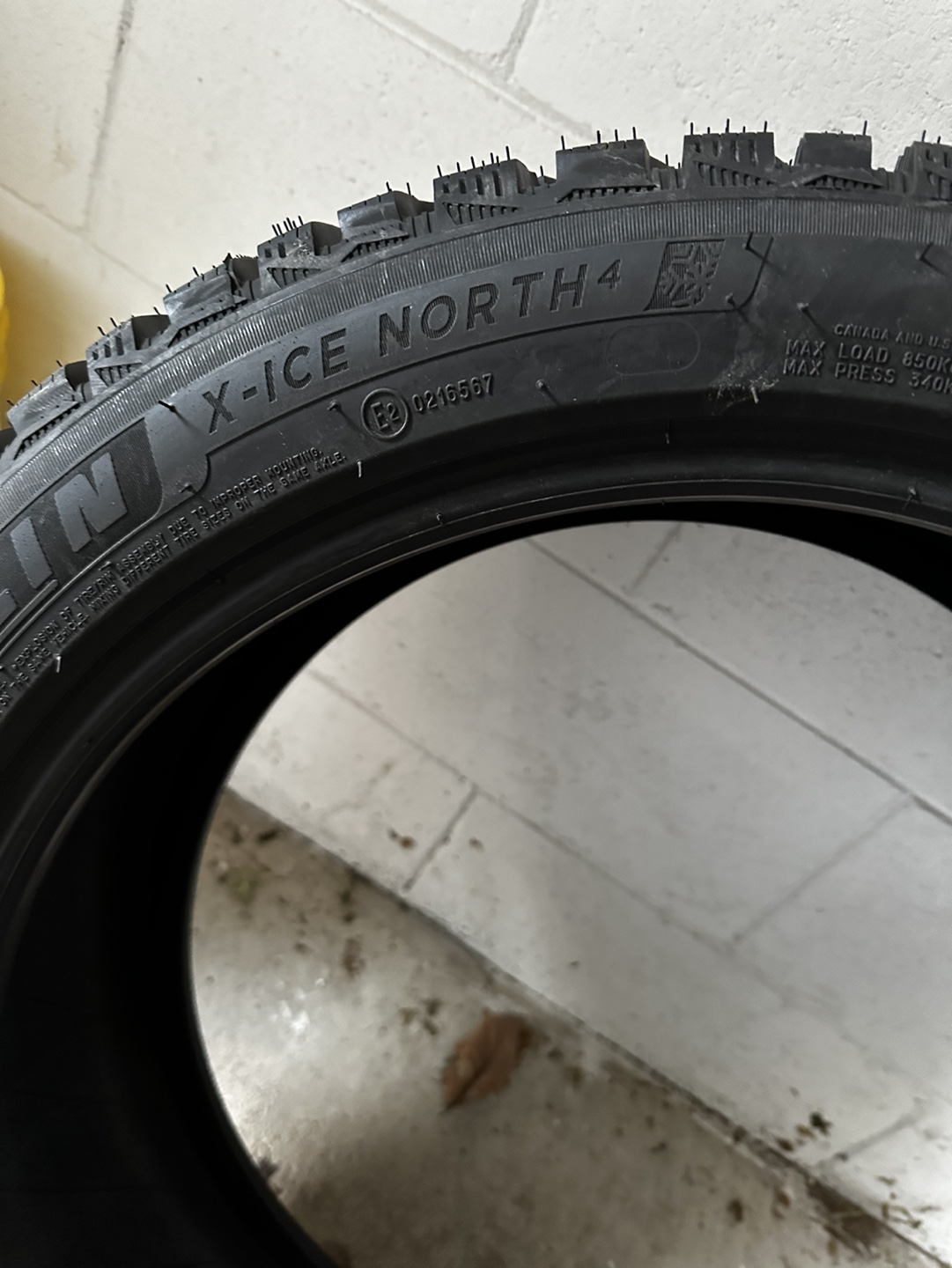 Michelin X-Ice North 4 studded Winter Tires 245/45R19 BRAND NEW - photo 4