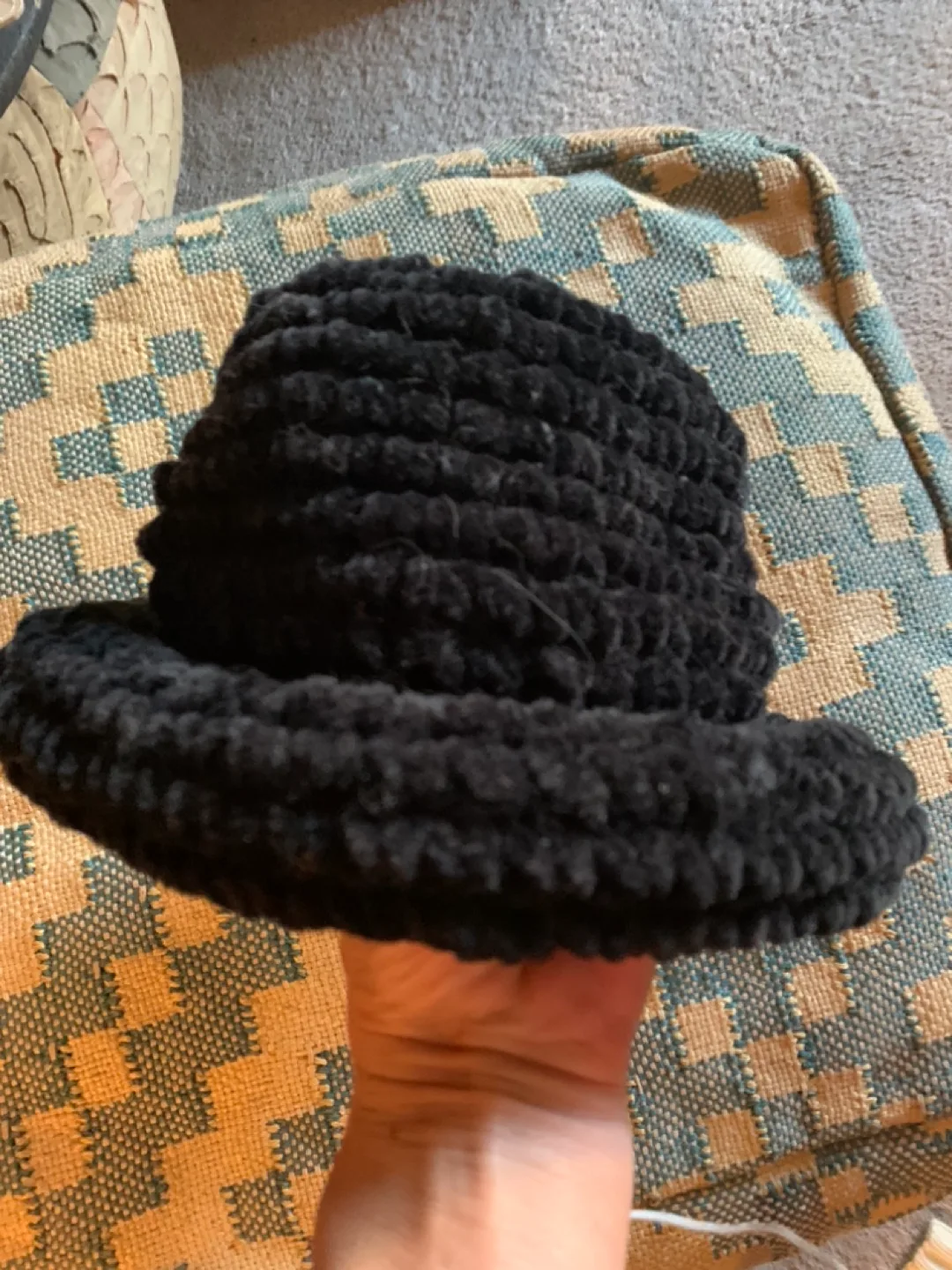 Winter Black Knit Hat image indicator(4)