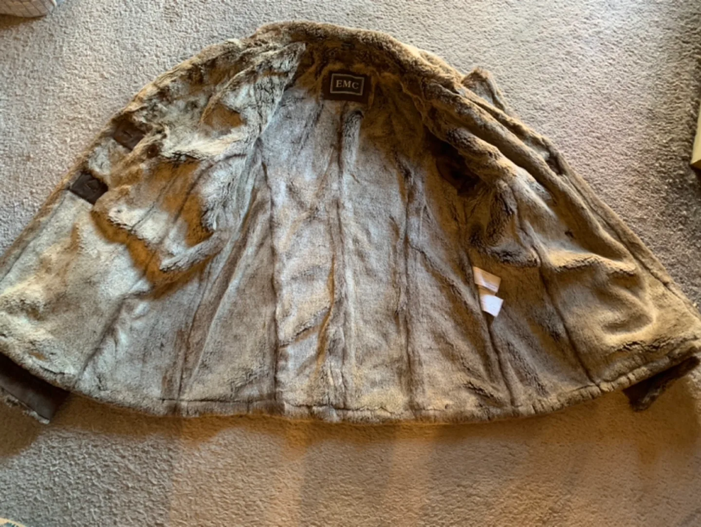 EMC Suede Leather Jacket with Faux Fur Collar image indicator(3)