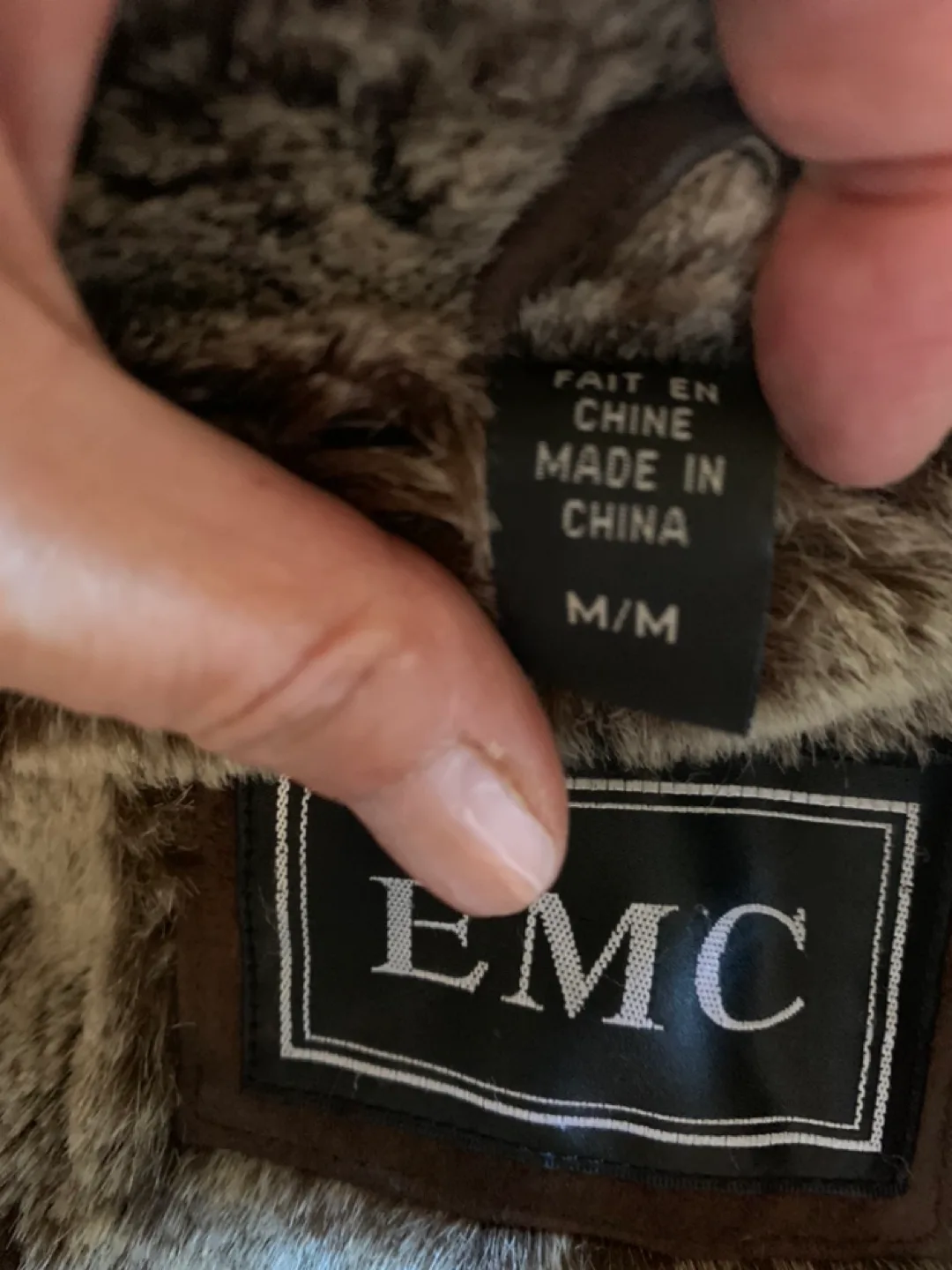EMC Suede Leather Jacket with Faux Fur Collar image indicator(6)