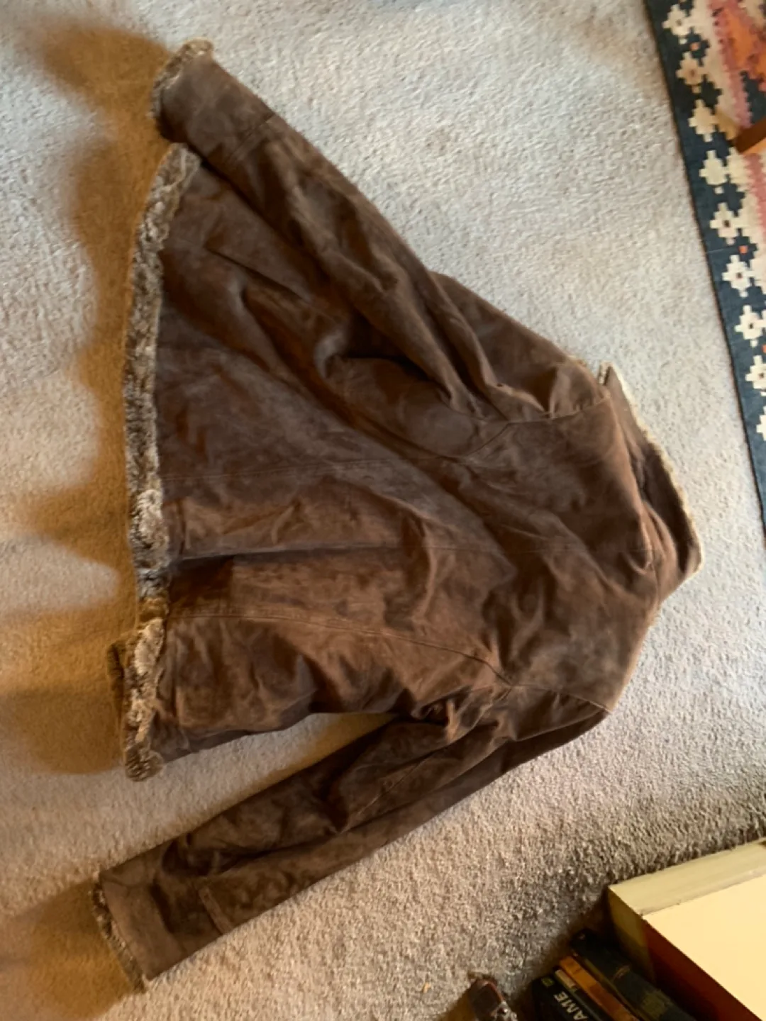 EMC Suede Leather Jacket with Faux Fur Collar image indicator(7)