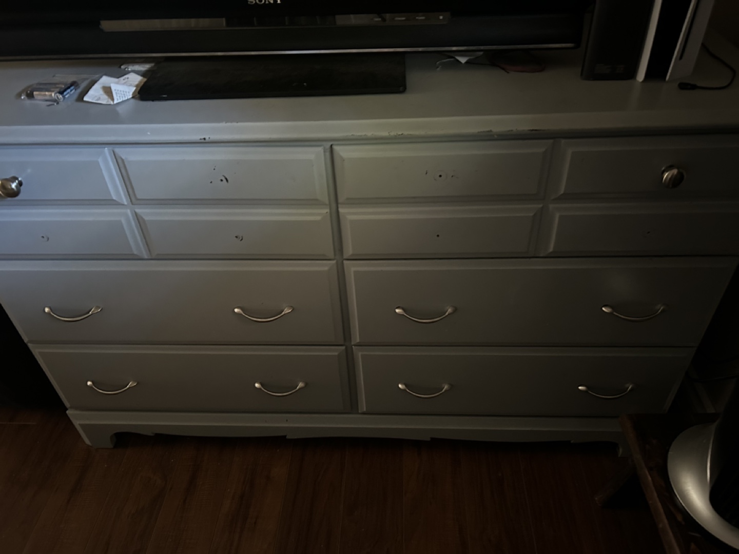 Grey 6 Drawer Dresser - photo 3