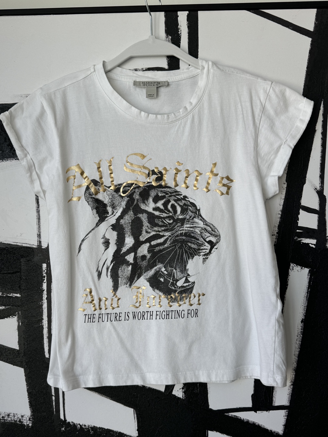 AllSaints White Tiger T-Shirt
